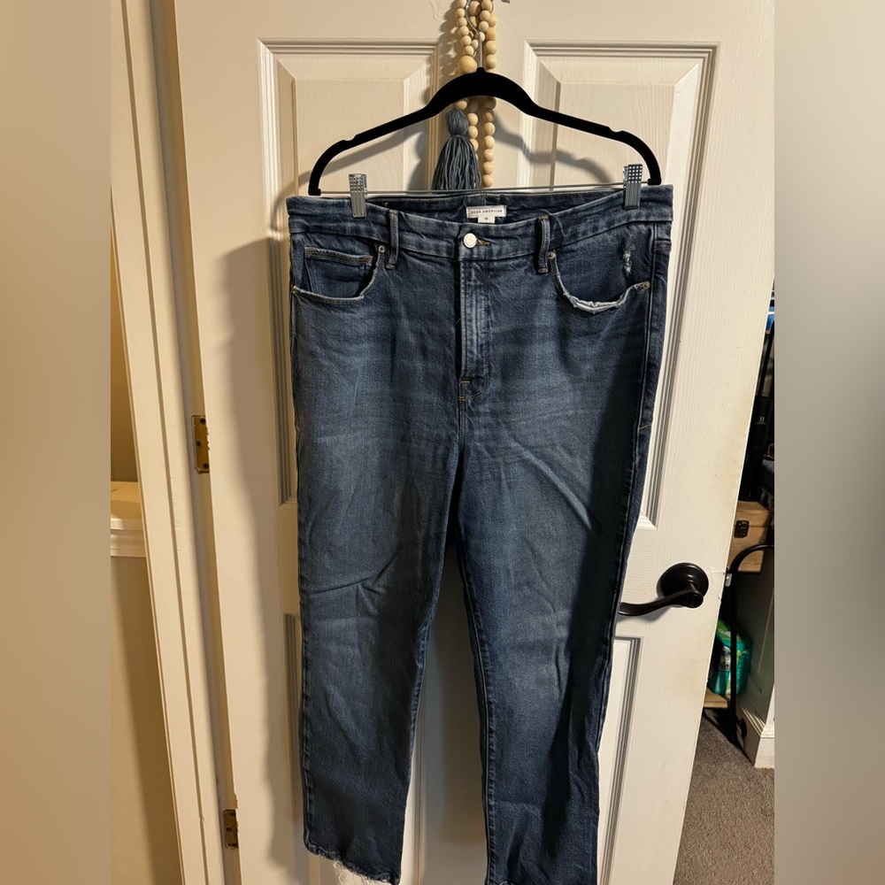 Good American Straight Leg Jeans